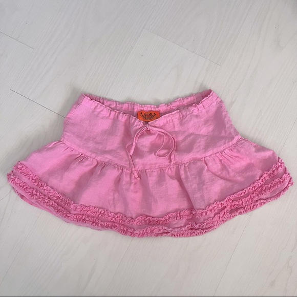 Juicy Couture Dresses & Skirts - Vintage Juicy Couture Mini Linen Skirt